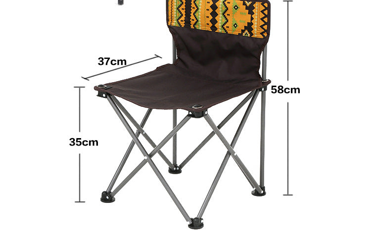 Folding Table and Chair Set for Camping, Outdoor, Beach, Barbecue, Self-Driving, Picnic Table, 7 Piece Set