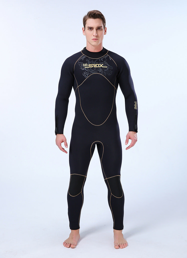 5mm Men's Wetsuit Thicken Long Sleeve Diving Clothing Sub Fishing Neoprene Surf Snorkeling Swimwear Sailing Suit Beach Equipment