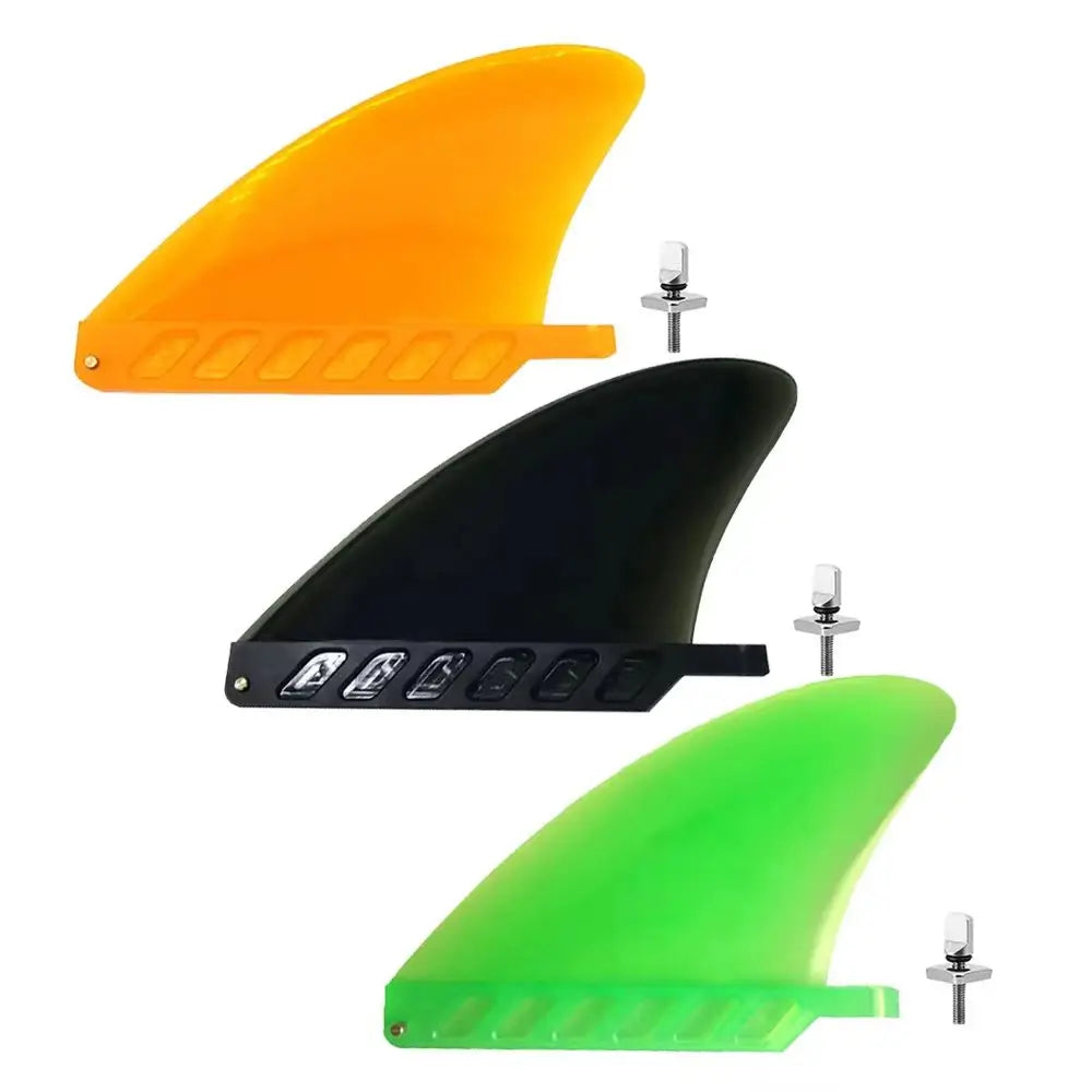 4.6 Inch Soft Flex Center Fin with Screw White Water Fin For Air Sup Long Board Surfboard Inflatable Paddle Board