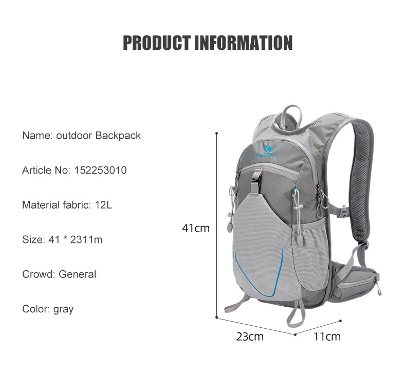 GOLDEN CAMEL 12L Mountaineering Backpacks Waterproof Camping Backpacks Climbing Bag for Men Hiking Cycling Travel Fishing