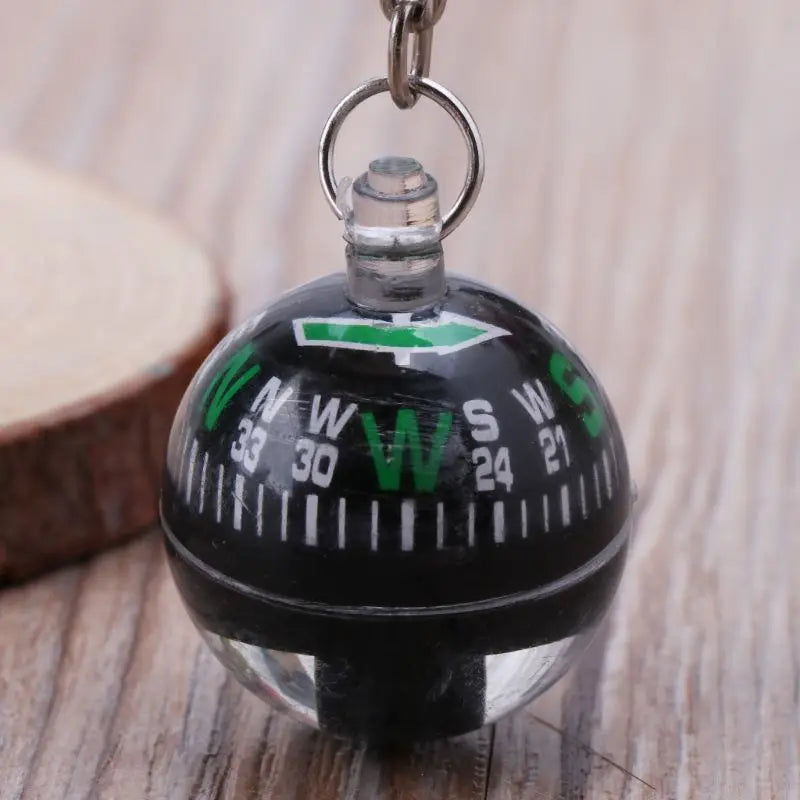 Portable Lightweight Emergency Compass Outdoor Survival Keychain Ball Compass Tool Navigation Wild Tool For Hiking Camping