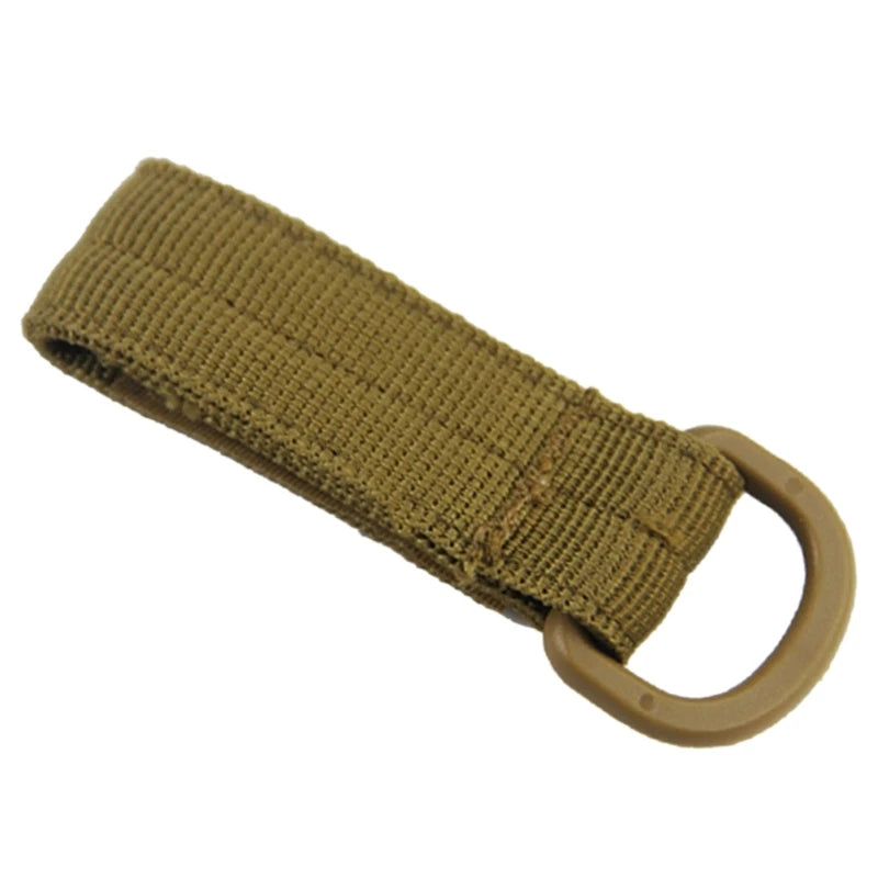 5pcs Carabiner Nylon Key Hook Webbing Buckle Hanging System Molle Belt Buckle Clip Hanging Camping Backpack Accessories