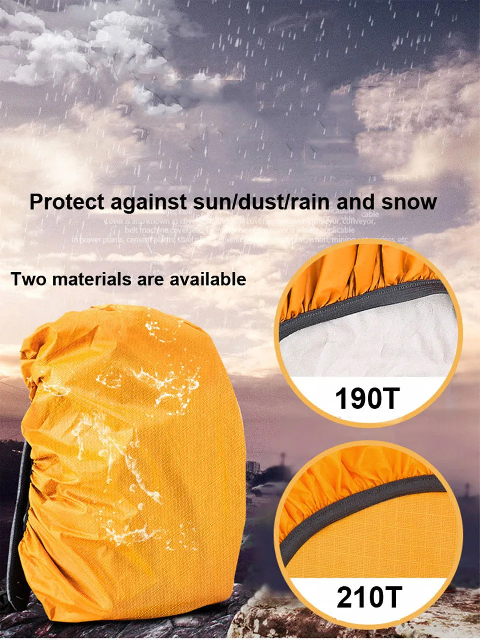 New Hot Rain Cover For Backpack 20L 35L 40L 50L 60L Waterproof Bag Camo Tactical Outdoor Camping Hiking Climbing Dust Raincover