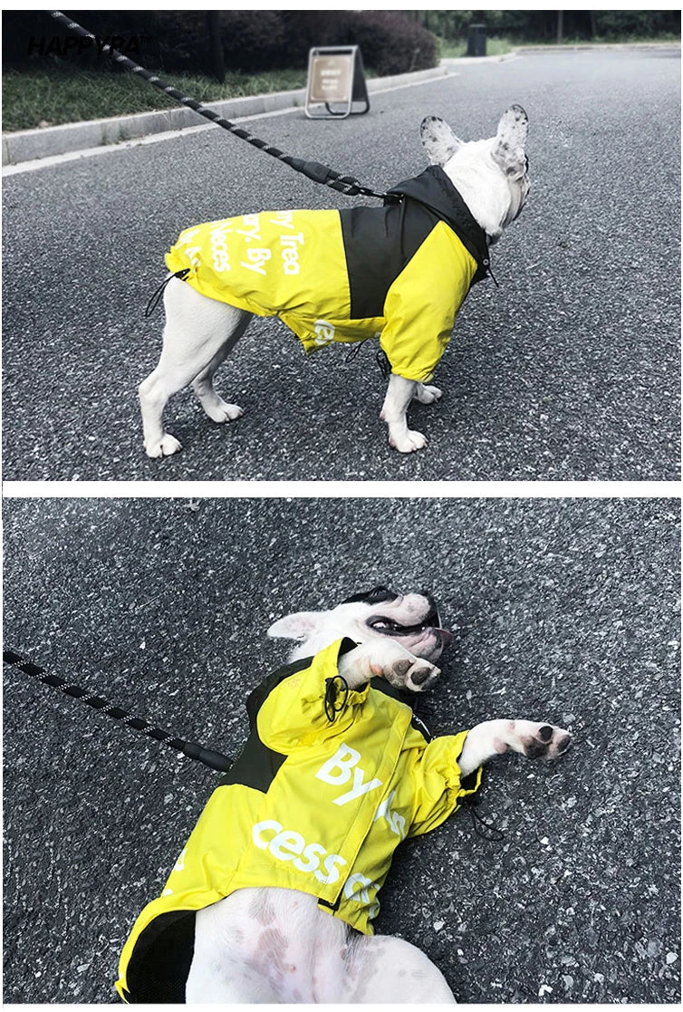 Pet Dog Waterproof Coat The Dog Face Pet Clothes Outdoor Jacket Dog Raincoat Reflective Clothes for Small Medium Large Dogs