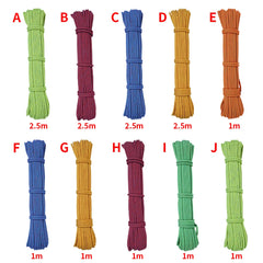 Climbing Rope Portable 6mm Non-slip Downhill Rope for Survival Parachute Cord Lanyard Camping Climbing Rope Hiking Clothesline