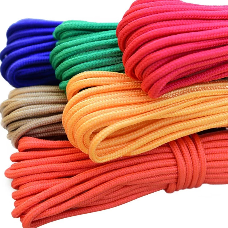 10M 8mm Braided Nylon Polypropylene Rope Strong PP Climbing Boat Yacht Sailing Pulley Clothes Line DIY Craft Decoration 10 Color