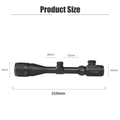 MARCH S4-16X44AOE Tactical Riflescopes Spotting Rifle Scope for Hunting Optical Collimator Air Gun Sight  Red Green Illumination