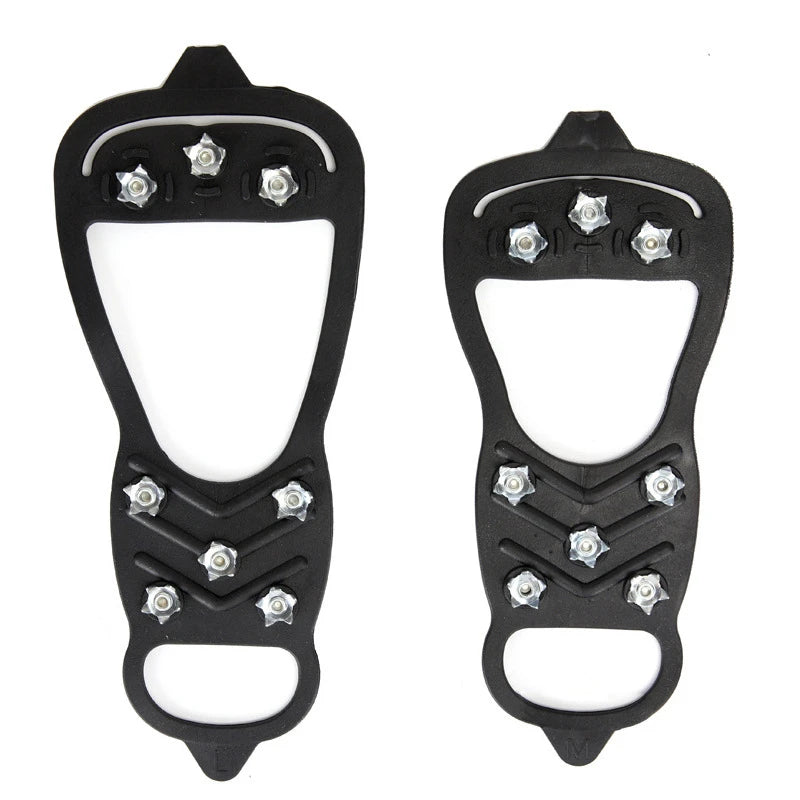 8 Teeth Climbing Crampons for Outdoor Winter Walk Ice Fishing Snow Shoes Antiskid Shoes Manganese Steel Shoe Covers Crampones