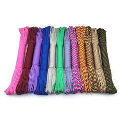 4 Size Dia.4mm 9 stand Cores Paracord for Survival Parachute Cord Lanyard Camping Climbing Camping Rope Hiking Clothesline