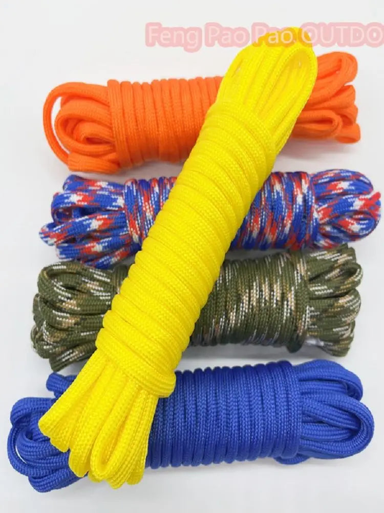 100FT 50FT Dia.4mm 7 stand Cores Paracord for Survival Parachute Cord Lanyard Camping Climbing Camping Rope Hiking Clothesline