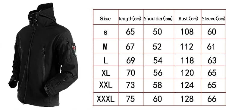 Shark Skin Soft Shell Tactical Military Jacket Men Multiple Pockets Windproof Waterproof Hooded Coats Male Combat Bomber Jackets