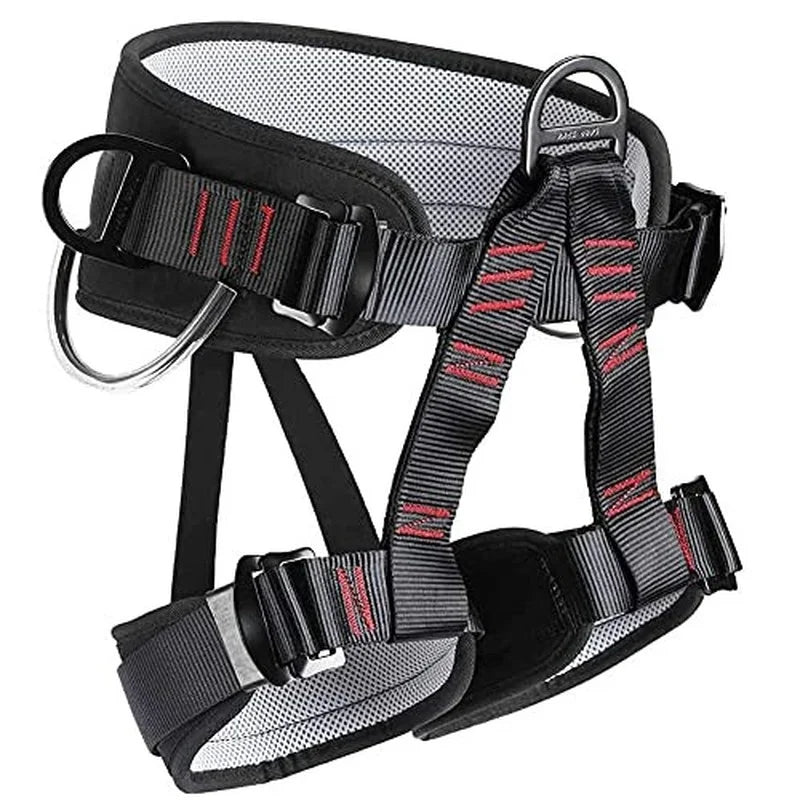 Climbing Equipment Rescue Safety Belt Professional Half-length Adjustable Harness Waist Support Outdoor Cave Climbing Harness