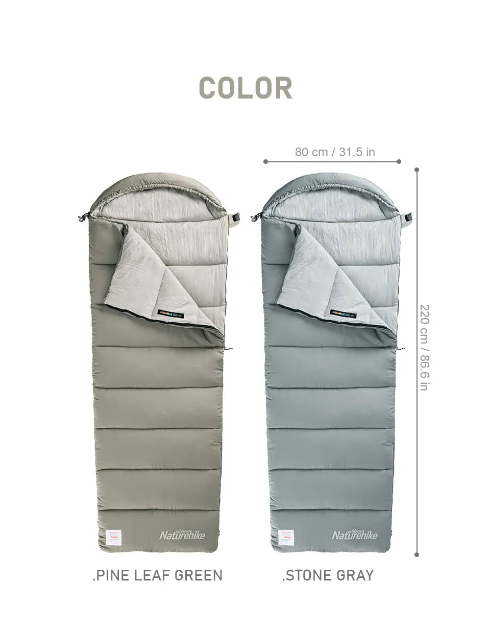 Naturehike Sleeping Bag M180 Lightweight Sleeping Bag M300 Double Camping Sleeping Bag M400 Machine Washable Winter Sleeping Bag