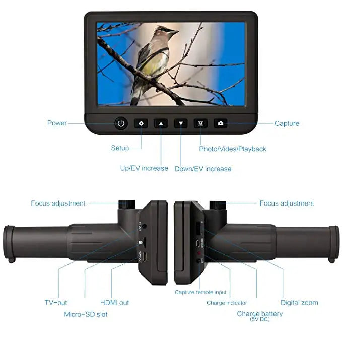 Digital Monoculars Binoculars Camera 50x 1080P Video Photo Spotting Scope Recorder Portable Digital Camera Telescope