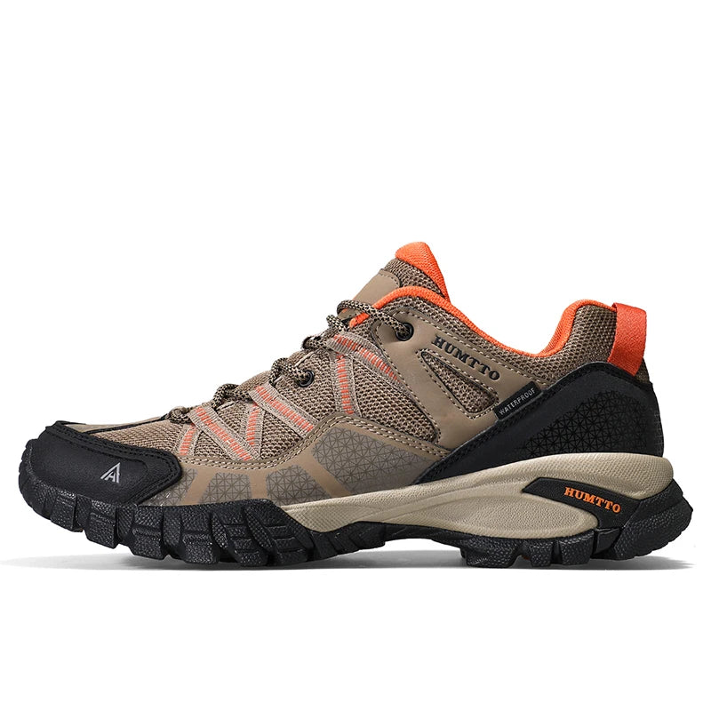 HUMTTO New Arrival Mens Hiking Shoes Breathable Lace Up Trekking Boots Male Cushioning Ourdoor Climbing Tourism Sneakers for Men