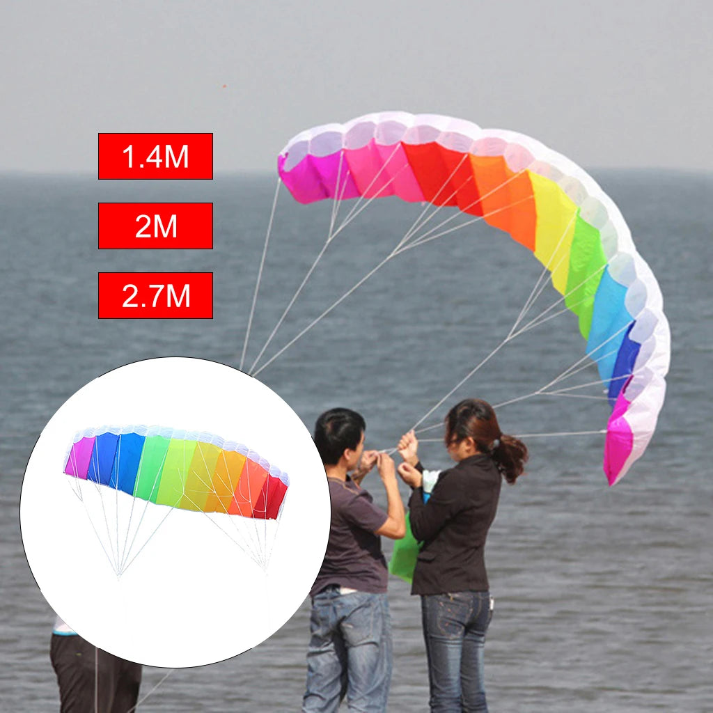 Kiteboarding Dual Line Stun Power Kite, Surfing Giant Paragliders Kitesurfing