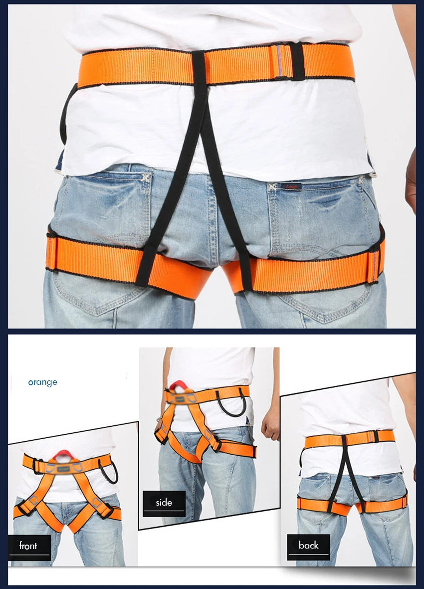 Climbing Harness, Rock Climbing Harness Protect Waist Safety Harness, Half Body Harness for Mountaineering Fire Rescuing