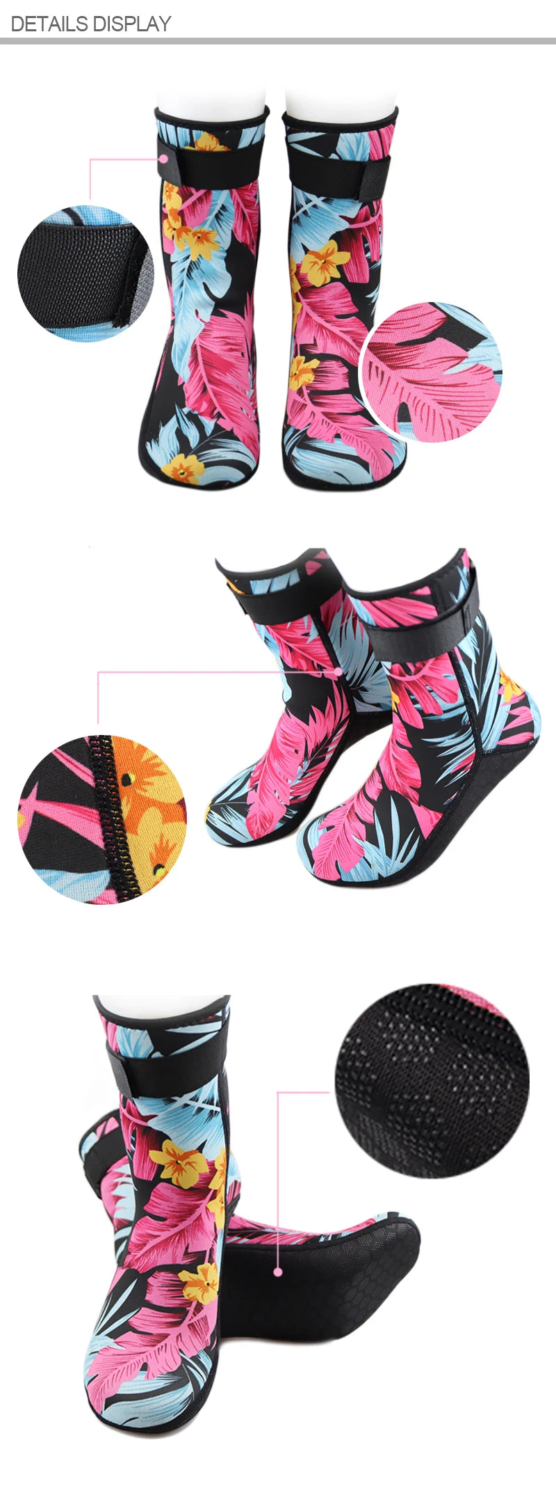 NEW Underwater Winter Scuba Diving Beach Socks 3mm Neoprene Men Women Printing Swimming Warm Non-slip Coral Snorkeling Equipment