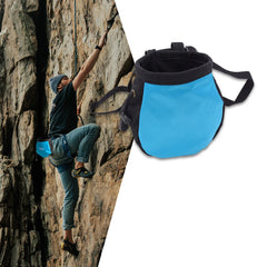 Rock Climbing Chalk Bag with Belt and Zipper Pocket for Fitness GYM Weight Lifting Hunting Bouldering Magnesia Sack Multi-Color