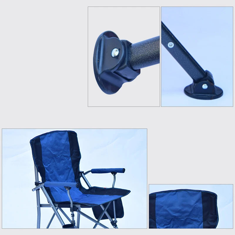 Outdoor Folding Tables and Chairs Camping Chairs Sturdy Folding Lawn Portable Belt Chairs Barbecue Self-driving Equipment