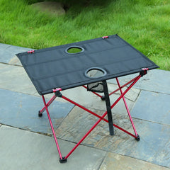 All Aluminum Alloy Folding Tables and Chairs Outdoor Picnic Table Set Ultra-light Casual Barbecue Camping Table Portable