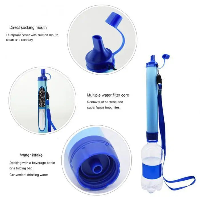 Outdoor Water Purifier Camping Hiking Emergency Life Survival Portable Purifier Water Filter YS-BUY