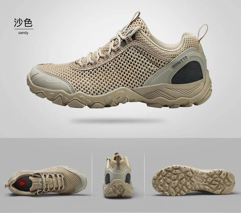 Humtto Summer Hiking Shoes Outdoor Walking Sneakers for Men Climbing Sport Women Men's Shoes Trekking Hunting Female Mens Shoes