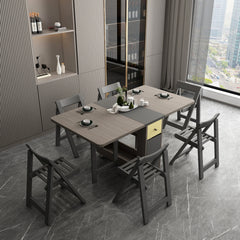 Fashion Folding Dining Table Furniture yemek masasi Multifunctional Rectangle Foldable Dining Table Folding Chairs