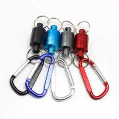 Strong Magnetic Carabiner Aluminum Alloy Carabiner Keychain Outdoor Camping Climbing Snap Clip Lock Buckle Hook Fishing Tool