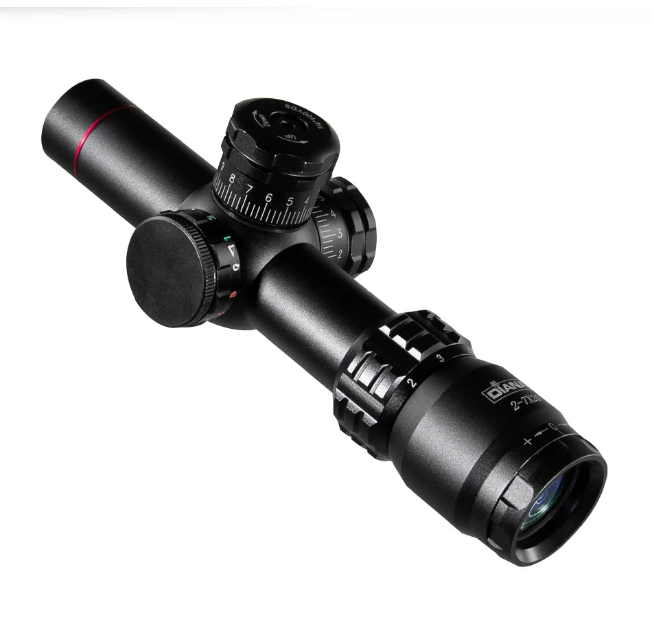 DIANA 2-7X20 EG Tactics Hunting Optical Sight Air Rifle Scope Green Red Dot Light Sniper Gear Spotting Scope For Rifle Hunting