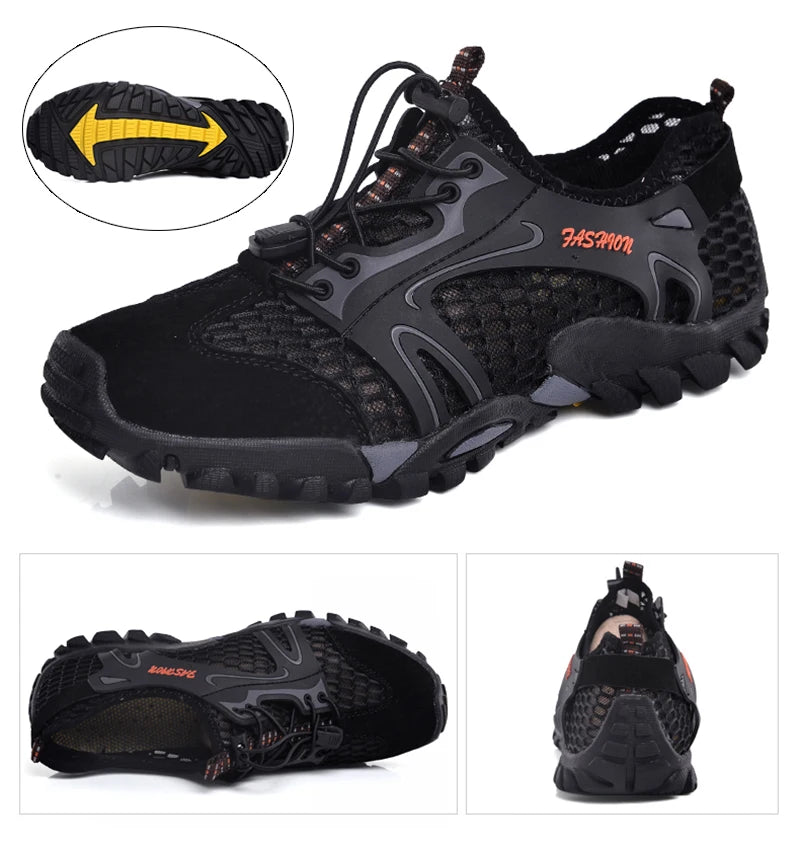 Plus Size 39-50 Hiking Trekking Shoes Men Non-Slip Breathable Outdoor Sport Climbing Tactical Shoes Desert Training Sneakers