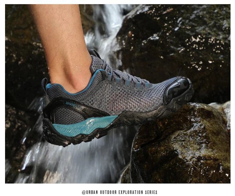 Humtto Summer Hiking Shoes Outdoor Walking Sneakers for Men Climbing Sport Women Men's Shoes Trekking Hunting Female Mens Shoes