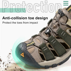 HUMTTO Summer Men Sandals 2021 Breathable Beach Sandals for Men’s Outdoor Water Mens Hiking Camping Fishing Climbing Aqua Shoes