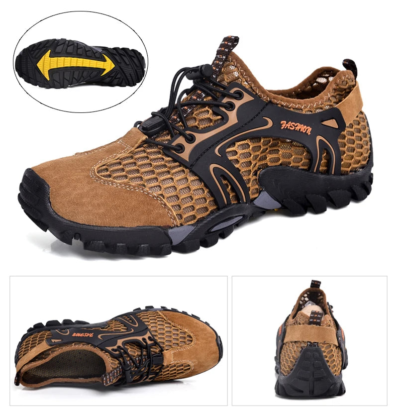 Plus Size 39-50 Hiking Trekking Shoes Men Non-Slip Breathable Outdoor Sport Climbing Tactical Shoes Desert Training Sneakers