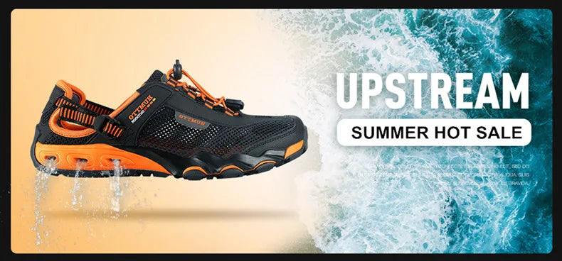 HUMTTO Summer Hiking Sneakers Shoes for Men 2021 Breathable Outdoor Trekking Sport Mens Water Shoes Climbing Walking Man Shoes