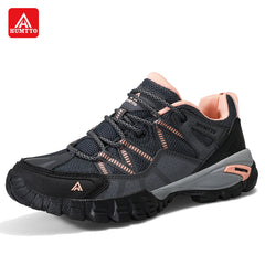 Humtto 2021 New Arrival Hiking Shoes Wear-resistant Outdoor Sports Women Shoes Lace-Up Womens Climbing Trekking Sneakers Summer