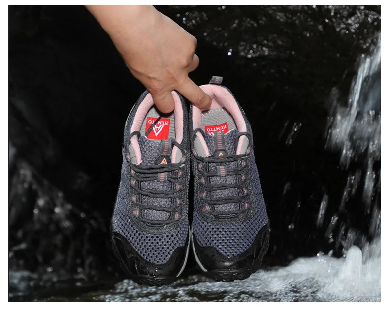 Humtto Summer Hiking Shoes Outdoor Walking Sneakers for Men Climbing Sport Women Men's Shoes Trekking Hunting Female Mens Shoes