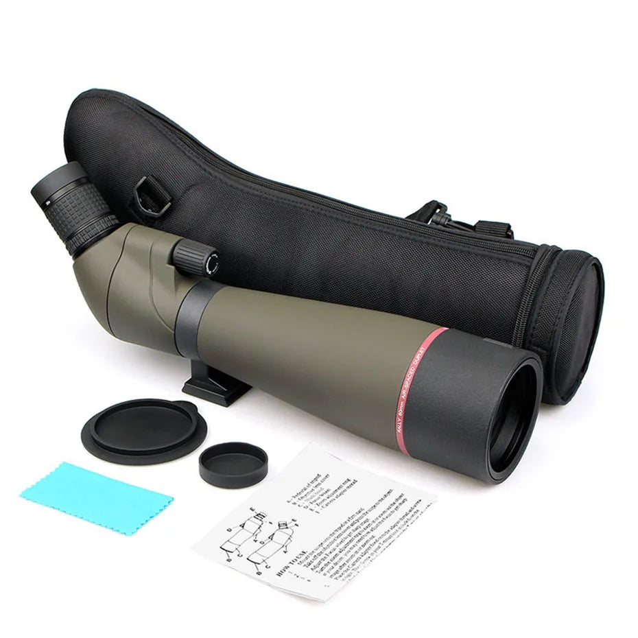 Svbony Telescope SV13 20-60x80 Zoom Spotting Scope 45-Degree Large Field of View Birdwatching Hiking Camping Equipment