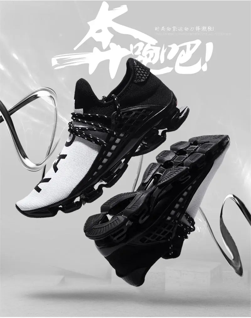 Large Size Summer Damping Women's Running Shoes Men Sport Sneakers Woman Sports Shoes Women Black Red Kids Trainers Gym GME-1839