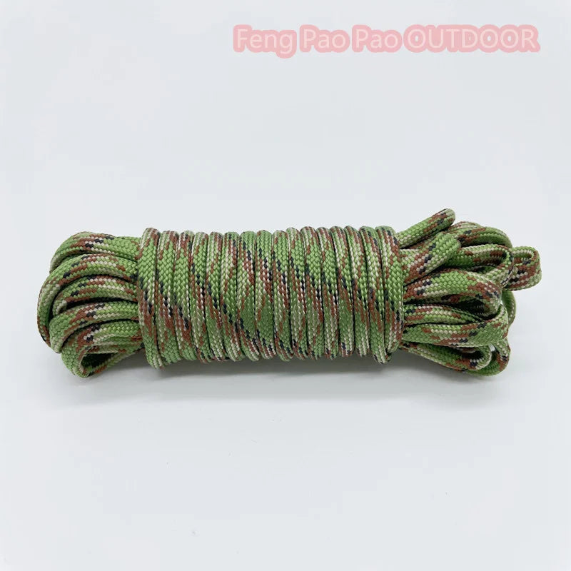 100FT 50FT Dia.4mm 7 stand Cores Paracord for Survival Parachute Cord Lanyard Camping Climbing Camping Rope Hiking Clothesline