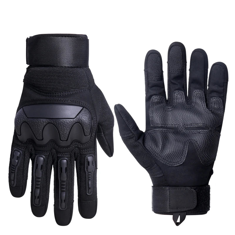 Outdoor Tactical Motorcycle Full Finger Gloves Men's Touch Screen Helmet Riding Mountaineering Fitness Protective Training Glove