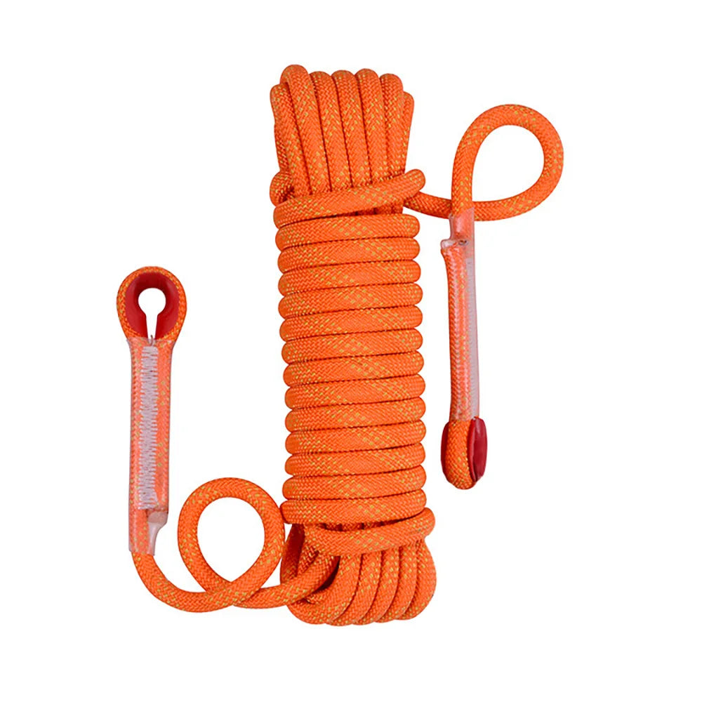 Outdoor 8mm Climbing Rope Rock High Strength Static Survival Emergency Fire Rescue Safety Rope Cord Hiking Accessory Equipment