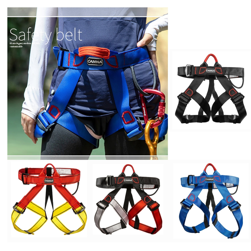 Half Body Climbing Harness Waist Safety Harness for Mountaineering Rock Climbing Rappelling Tree Climbing Strap Waist Belt Leg