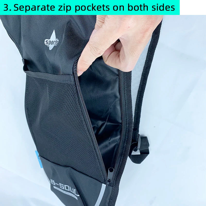 5L Outdoor Sport Cycling Backpack Camping Water Bag Storage Hydration Pack Pocket UltraLight Hiking Bike Riding Bladder Knapsack