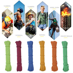 Climbing Rope Portable 6mm Non-slip Downhill Rope for Survival Parachute Cord Lanyard Camping Climbing Rope Hiking Clothesline