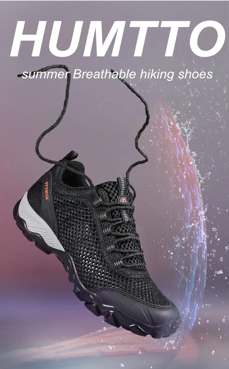 Humtto Summer Hiking Shoes Outdoor Walking Sneakers for Men Climbing Sport Women Men's Shoes Trekking Hunting Female Mens Shoes