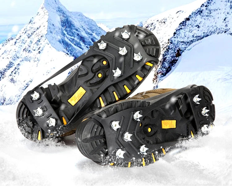 8 Teeth Climbing Crampons for Outdoor Winter Walk Ice Fishing Snow Shoes Antiskid Shoes Manganese Steel Shoe Covers Crampones