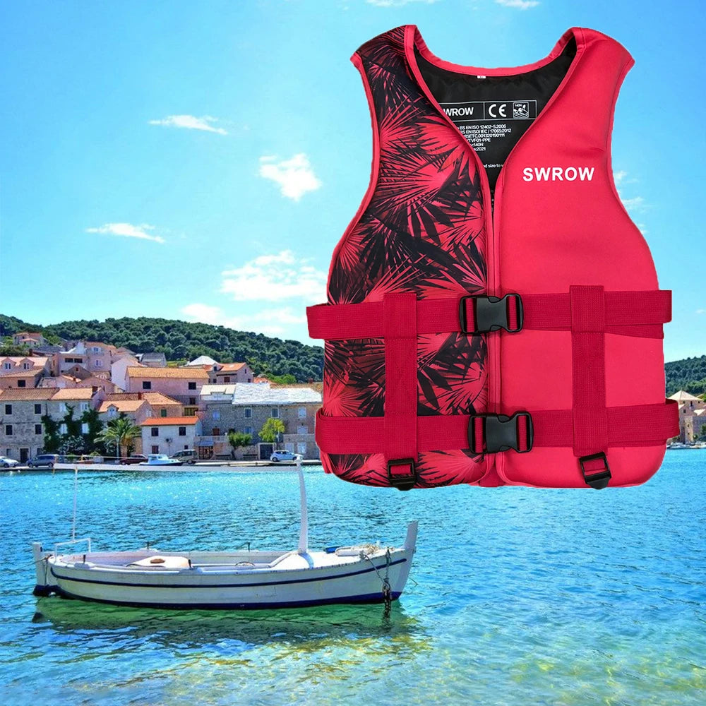 Neoprene Life Jacket Adult Kids Life Vest Water Safety Fishing Vest Kayaking Boating Swimming Surfing Drifting Safety Life Vest