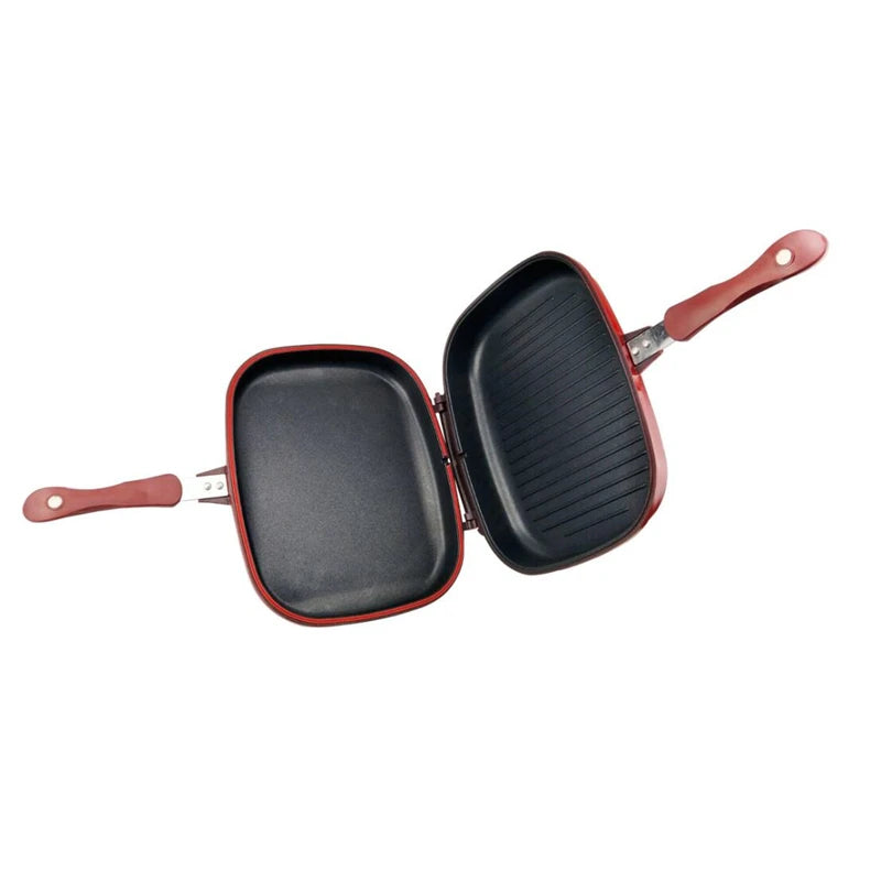 32CM/28CM Frying Pan Non-Stick Double-Sided Barbecue Cooking Tool Stable Durable And Reliable Cookware Suitable For Home Outdoor