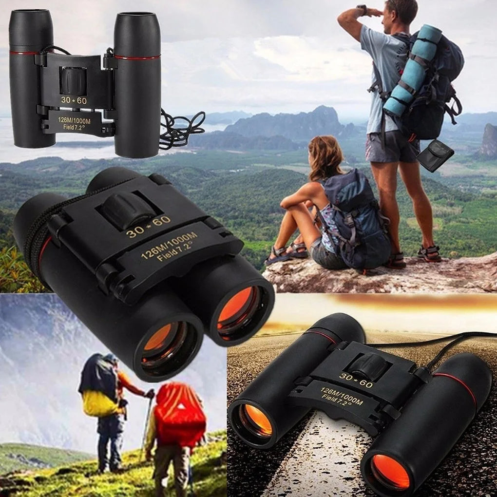 30x60 Telescope Spotting Scopes Adjustment Travelling Supplies Focus Binoculars Pocket Mini Binoculars Accessory